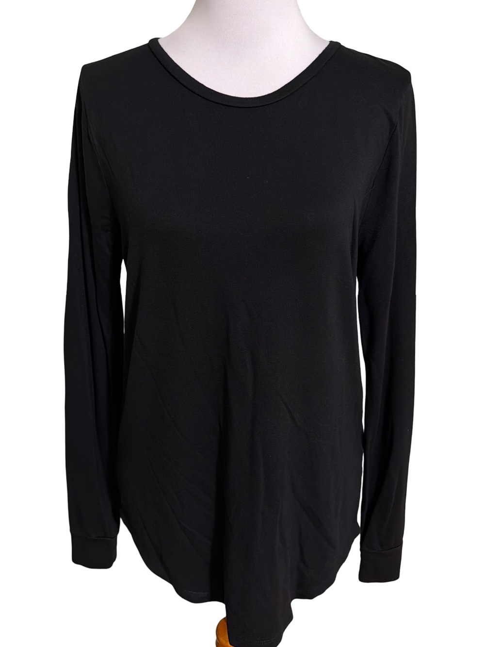 J. Crew Black Long Sleeve Cozy Warm Winter Crewneck Top